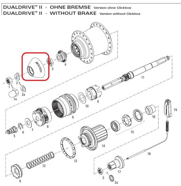 STAUBKAPPE DUALDRIVE II